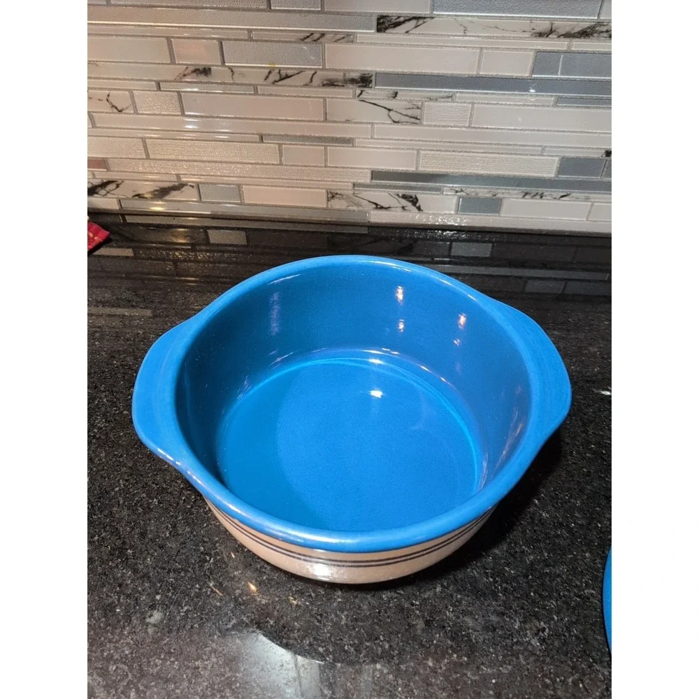 Corelle Coordinates Classic Cafe Blue‎ 2.5qt Covered Casserole Baking Dish LID